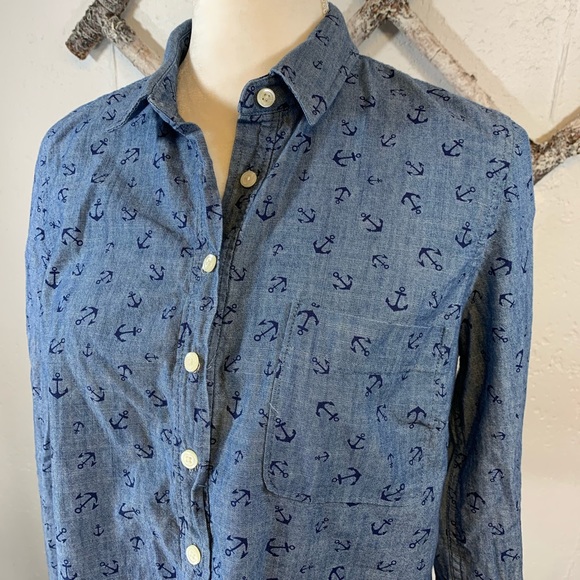 J Crew Anchor shirt - Picture 2 of 6
